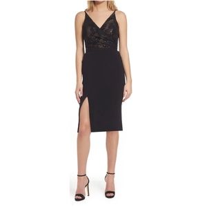 Dress the Population Giulia Sequin Bodice Dress